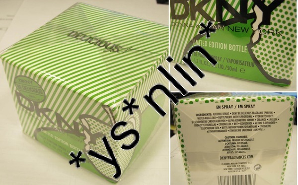 100%新 DKNY Be Delicious 青蘋果女性淡香水50ml 