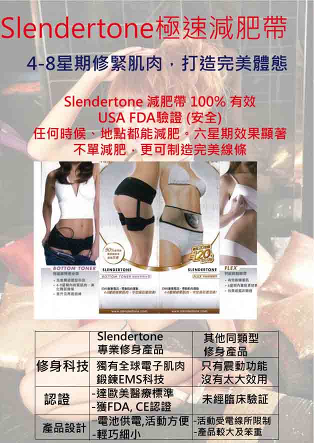 父親節Slendertone極速減肥 減手臂 減臀帶 