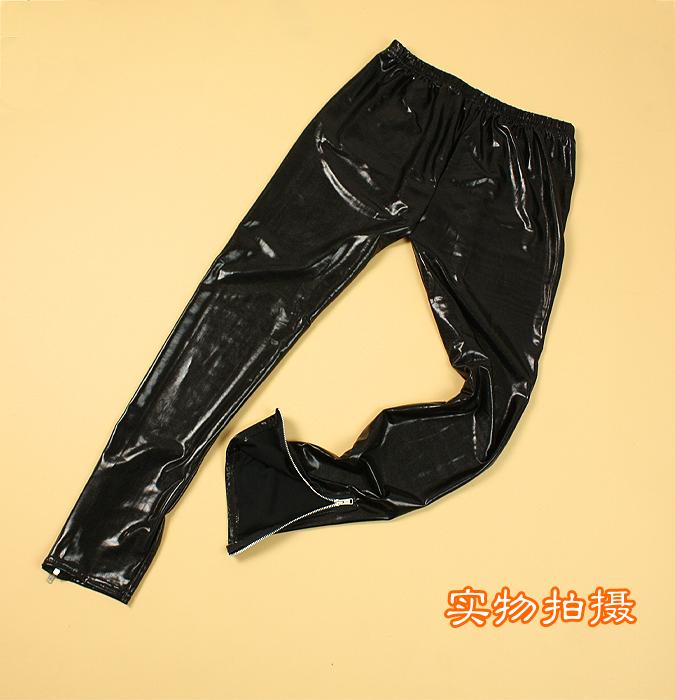 黑色漆皮拉鍊款Legging(九分) 