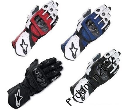 (S16) 09 ALPINESTARS 電單車 碳纖頂級長手套 SP-1 GLOVE 真皮長手套 