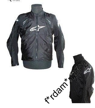 (S9)09款 Alpinestars A星 半皮 修身 風褸 連塑膠護具,內棉芯 可自由裝拆 秋冬 