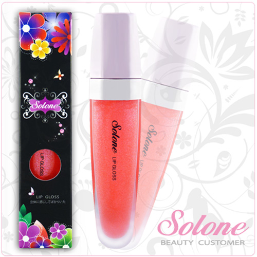 Solone 花漾晶鑽唇蜜   顏色： 水漾蜜色(04) 