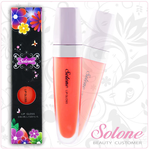 Solone 花漾晶鑽唇蜜    顏色： 迷人果橘(05) 