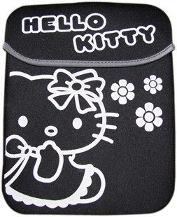 hello kitty 10寸精致電腦內膽套 (天藍色) 