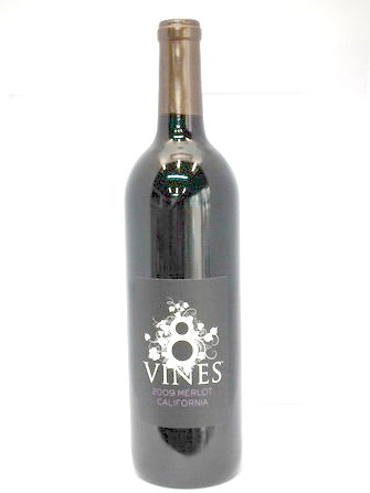 美國進口著名8 VINES (8號) – 2009 MERLOT 梅洛紅酒 