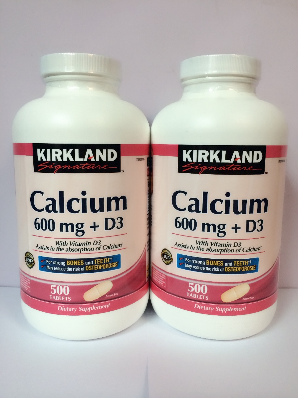 美國原庒Kirkland Signature Kirkland Calcium 600mg+D3 鈣 