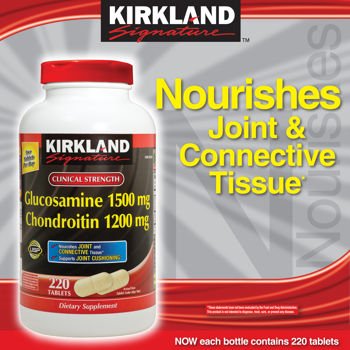 美國原裝進口Kirkland Glucosamine氨基葡萄糖維骨力 1500mg +軟骨素 120 