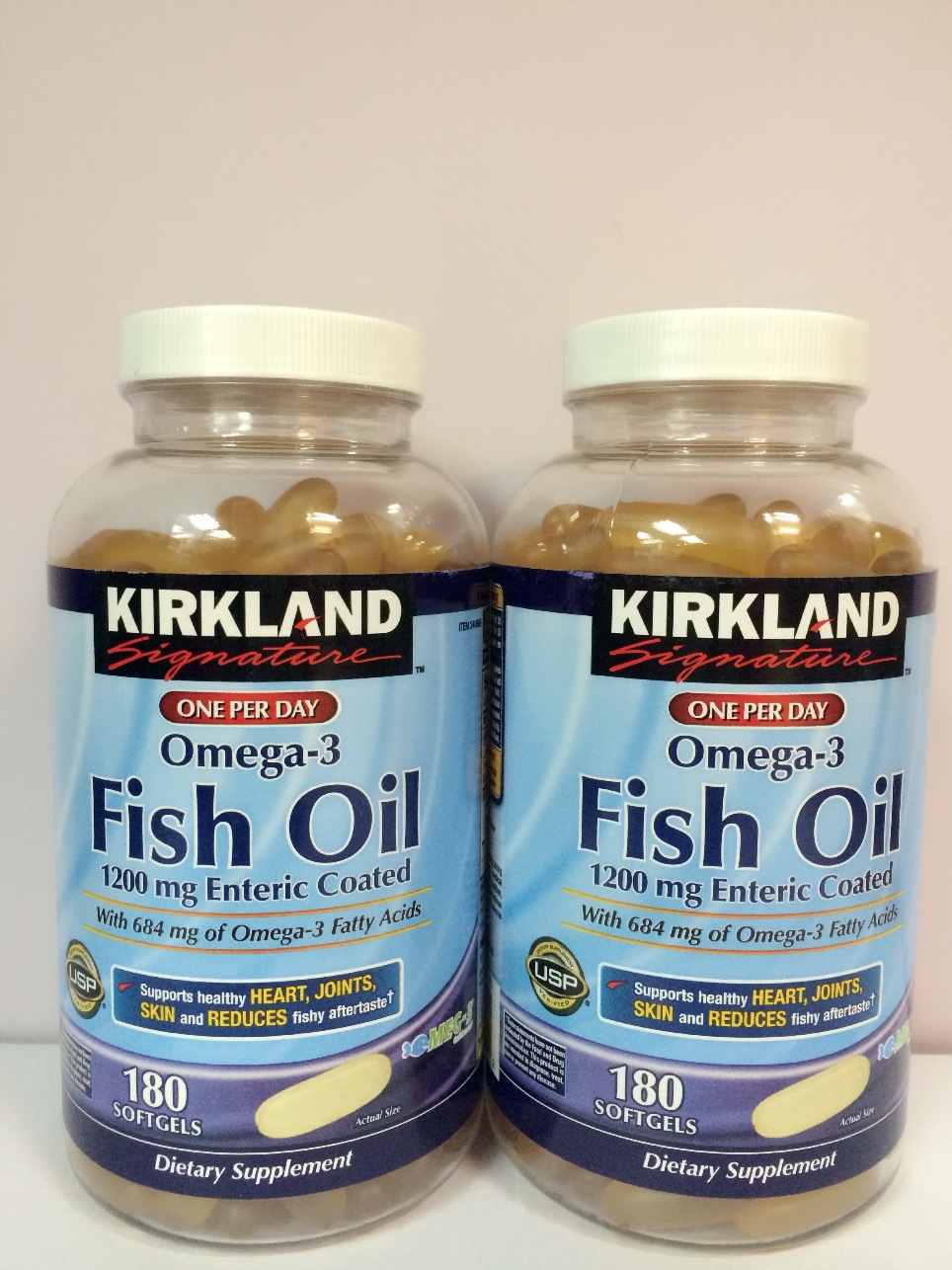 美國原裝進口Kirkland  Fish Oil 高濃度深海魚油 