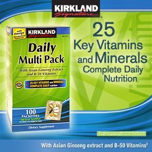 美國原裝進口Kirkland dailymultipack複合維生素組合包 100包 