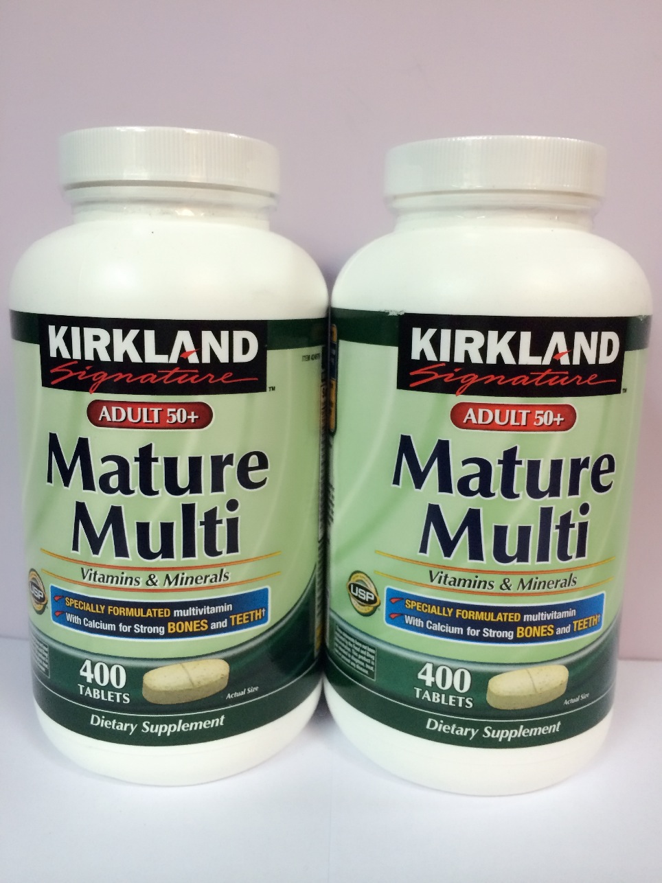 美國 Kirkland Mature Multi 50歲以上 中老年綜合維生素 400粒 