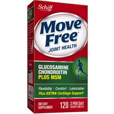 美國原裝Schiff Move Free + MSM 氨基葡萄糖維骨力120粒(綠盒) 