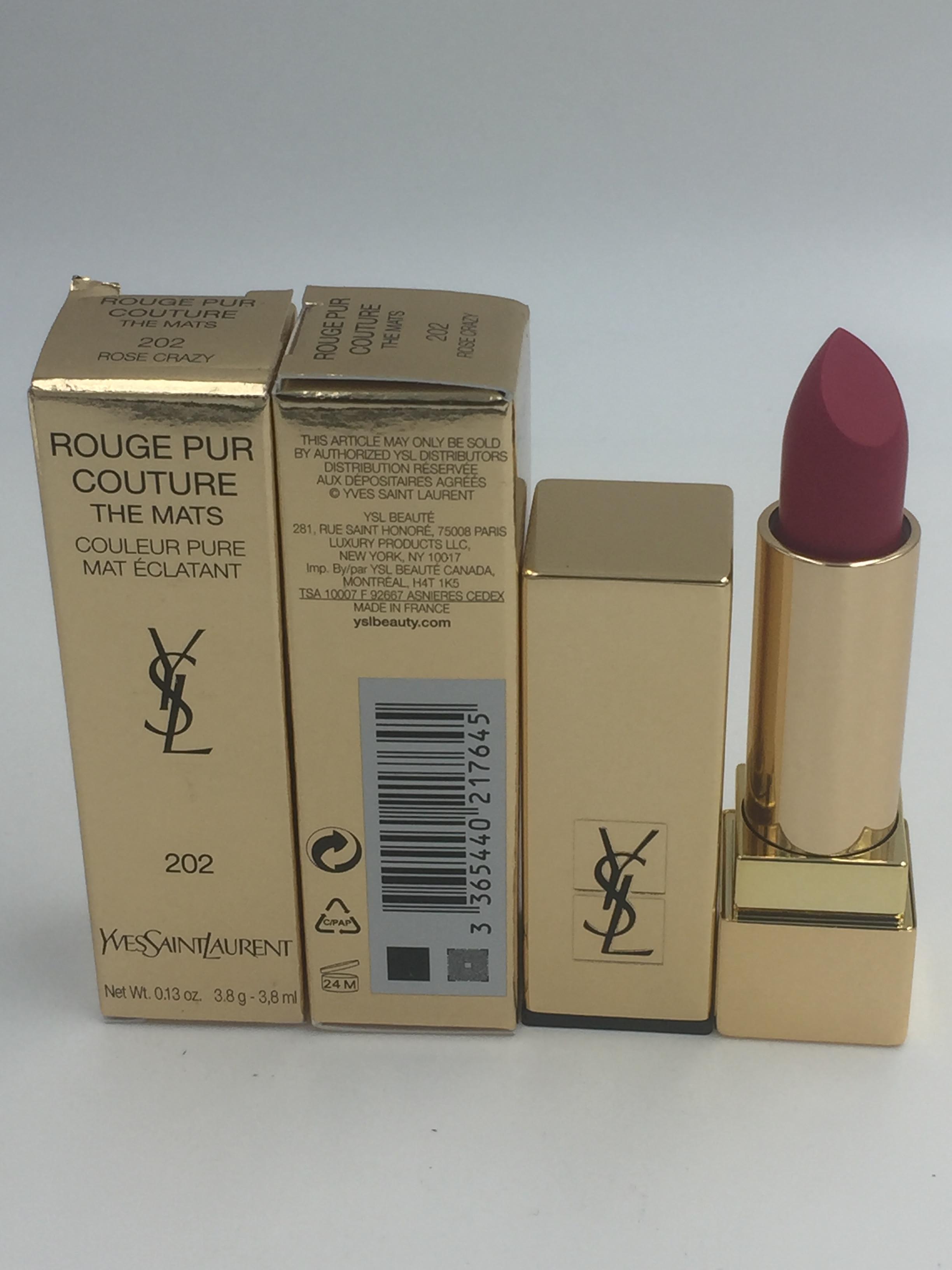 「全新現貨」YSL Rouge Pur Couture The Mats - # 202 Rose 